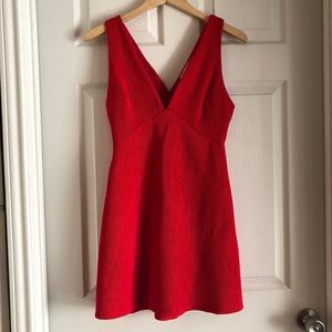 Boutique Red A-line Cocktail Dress by Lush.